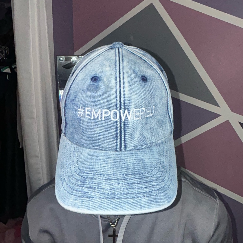 Light Blue Empowered Denim Cap